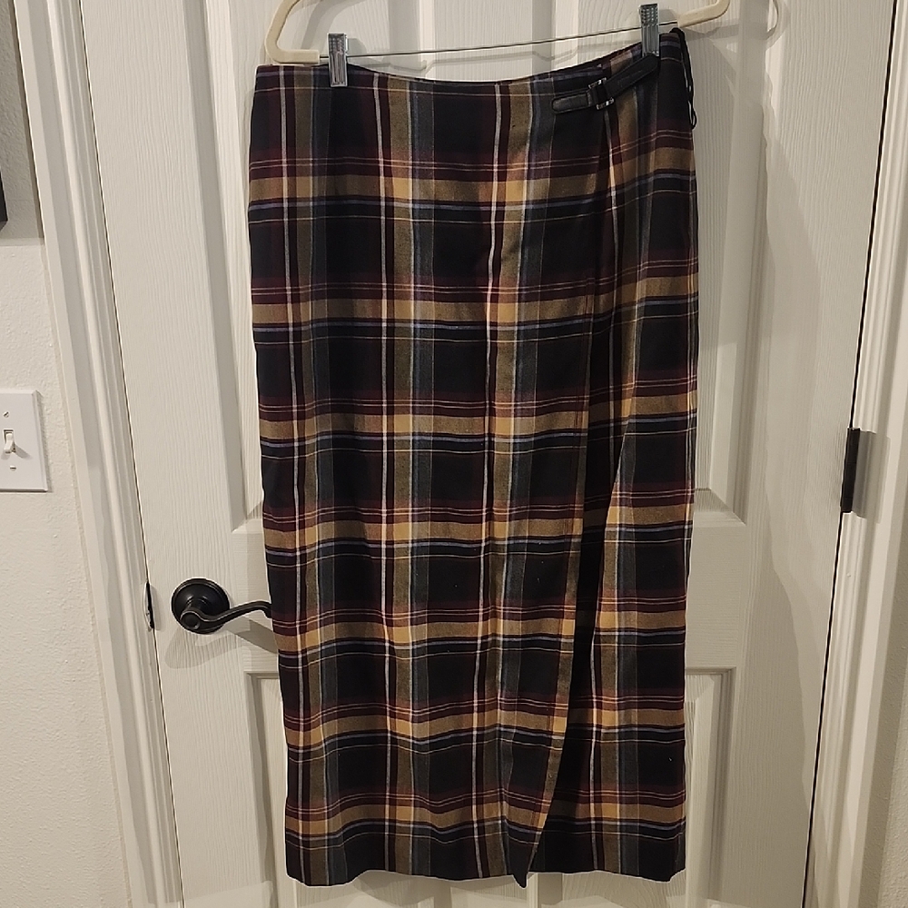Plaid Women's Wrap Skirt